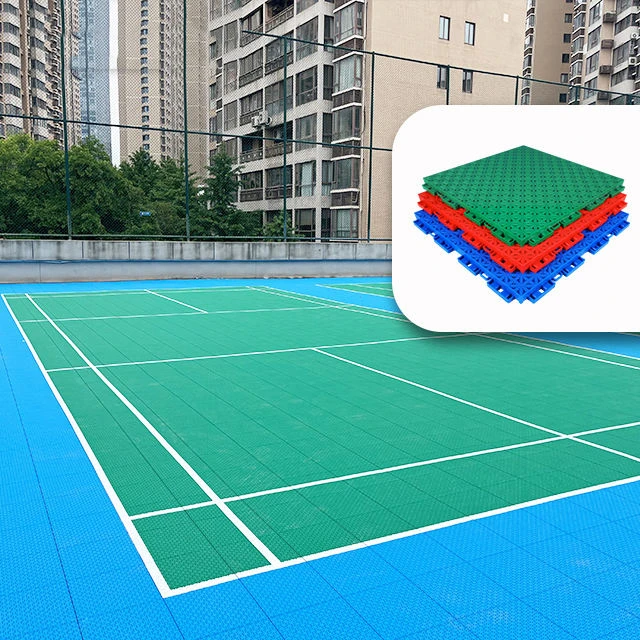 Thi công sân cầu lông - pickleball với sàn nhựa PP lắp ghép MIXSPORTS